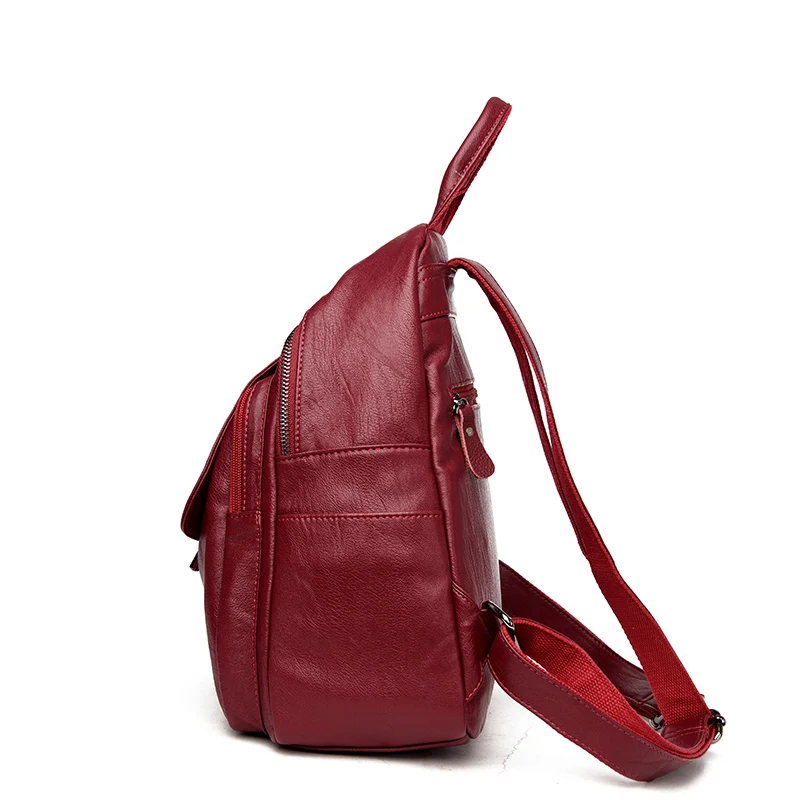 New Fashion Woman Backpack 2017 Leather Brands Female Backpacks GirlsHigh Quality Schoolbag Elegant Mochilas Feminina | Багаж и сумки