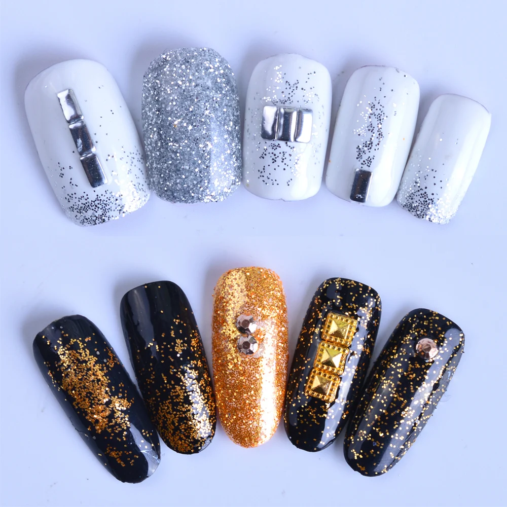 1 чехол для ногтей блестки хлопья смешанные мини круглые шестиугольные Шарм