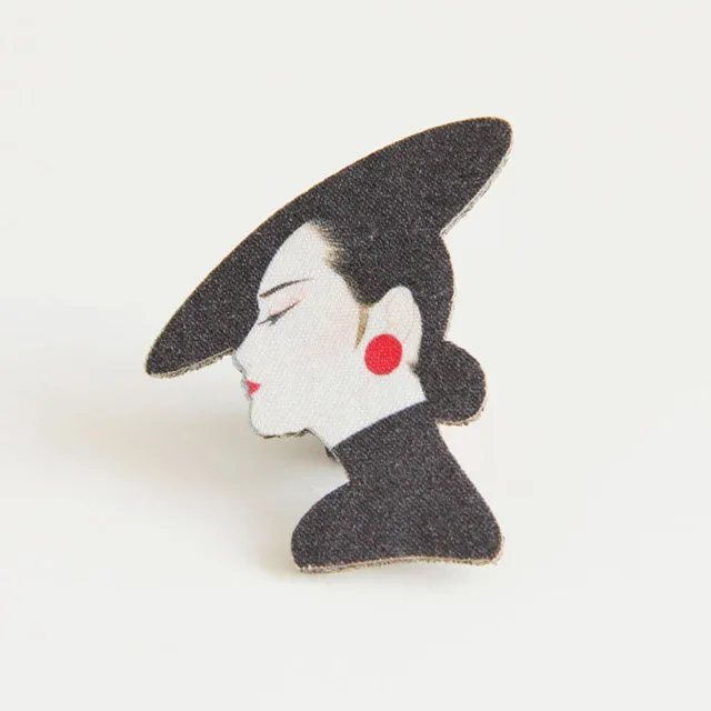 DoreenBeads Элегантный женский значок Европейская мода Войлок Брошь булавка