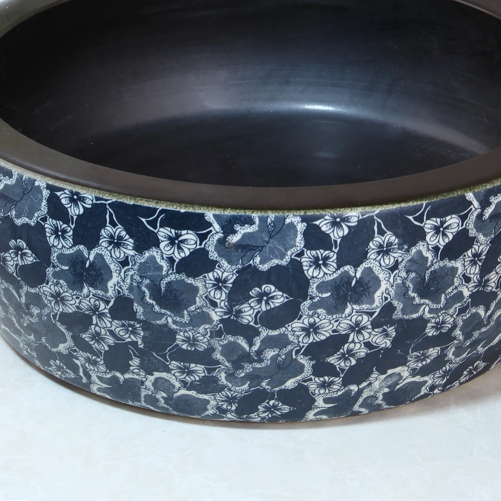 KEMAIDI смеситель для ванной комнаты керамическая круглая раковина античная латунь