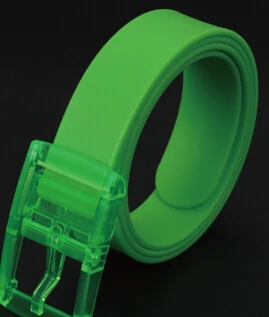 navy green Пояс в стиле унисекс ремень карамельных расцветок пластик; желеобразная масса цвет, не вызывает аллергии, со свободным поясом для женщин и мужчин пояс gridle F-0150 - Цвет: navy green
