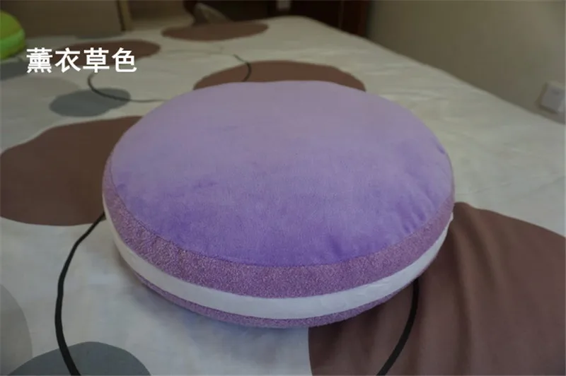 Lavender 1 шт. 35 см Макарон сэндвич печенье плюшевая подушка Мягкие Пуховые хлопковые подушки для печенья подушки игрушки Детские подарки Домашний декор - Цвет: Lavender