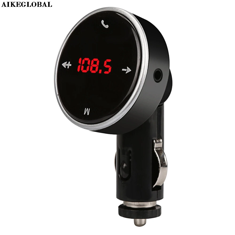 AIKEGLOBAL беспроводной Bluetooth LCD MP3 плеер Автомобильный Комплект SD MMC USB FM передатчик