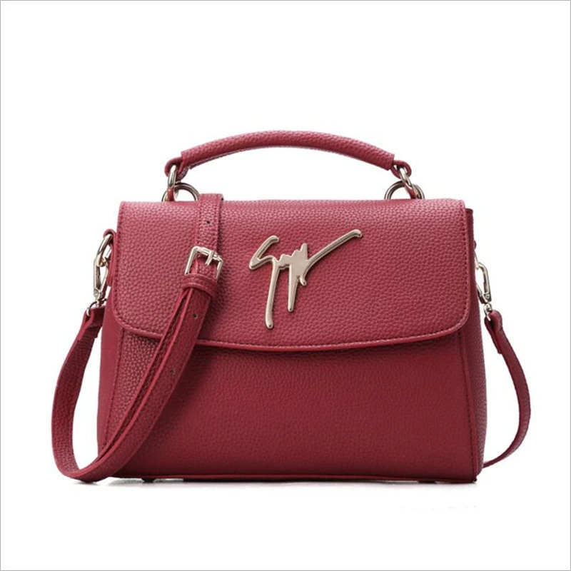Leather Woman Bag Black Red Color Shoulder High Quality PU Messenger WHB246 | Багаж и сумки