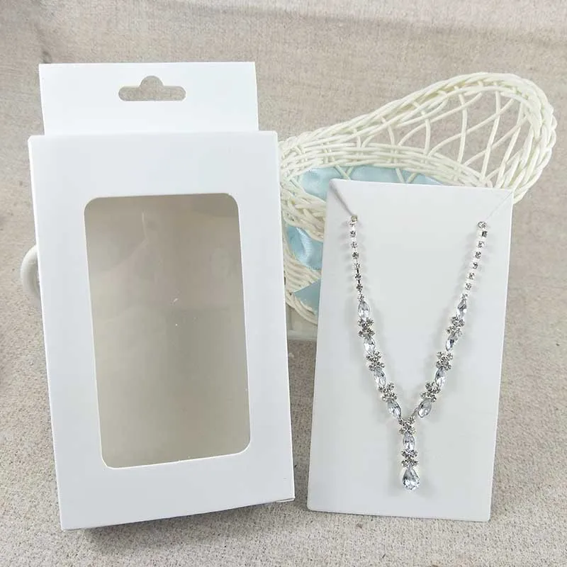 Feiluan custom200pcs коробка вешалки окна с 200 шт серьги/карточка для ожерелья бирка