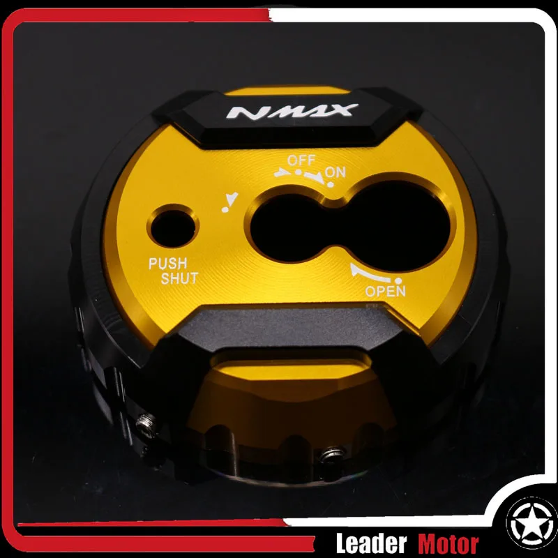 Подходит для YAMAHA NMAX 155 N-MAX 150 N-MAX 155 NMAX 125 N-MAX 150- скутеры ccessories CNC алюминиевая Блокировка сиденья Крышка крышки - Цвет: Золотой