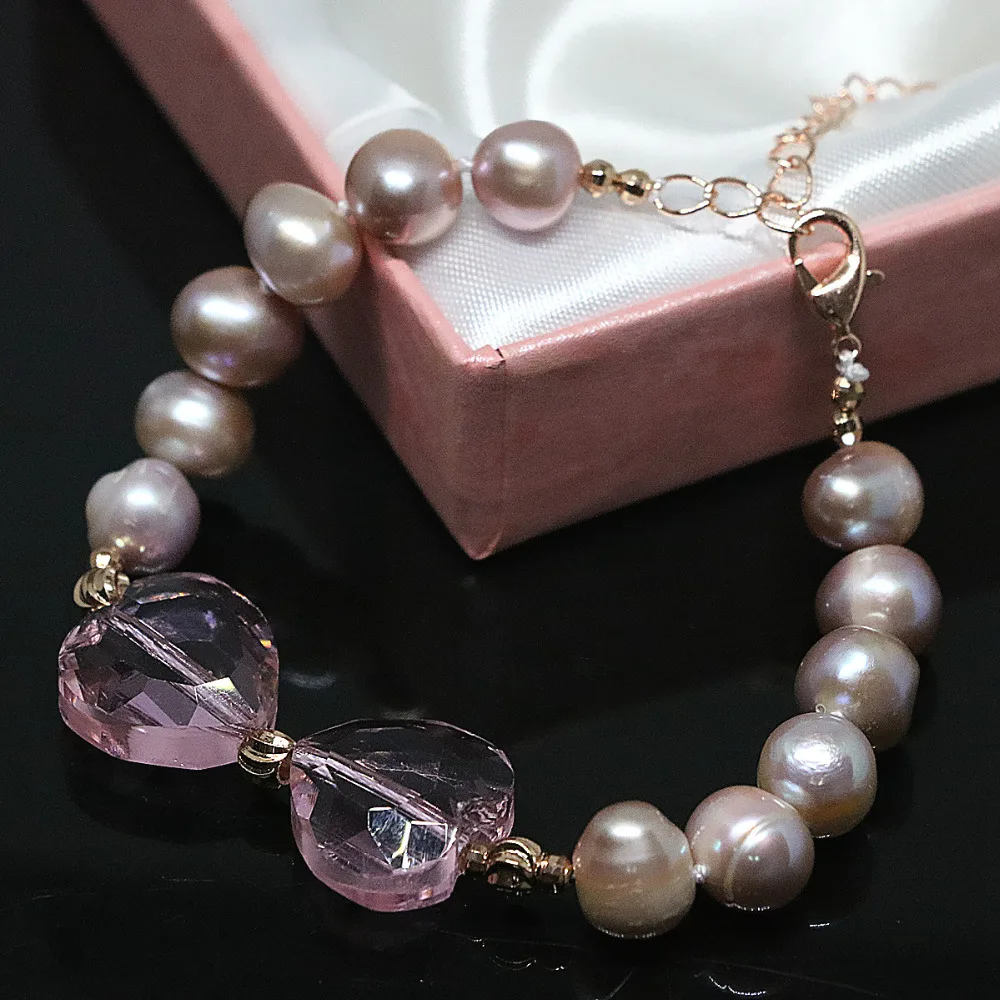 Модный прекрасный пресноводный натуральный жемчуг Белый Оранжевый Фиолетовый