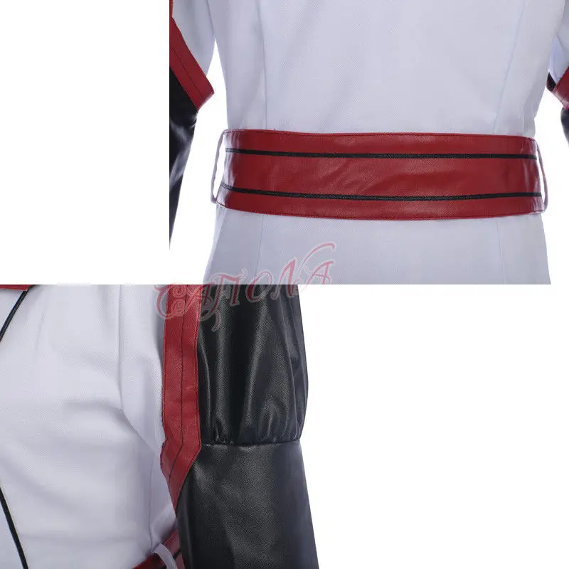 

Cafiona Sword Art Online Asuna Yuuki Cosplay Costume Fighting Girls Halloween Outfit with Gloves Custom Made
