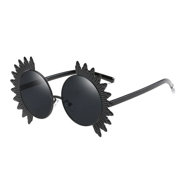 Andyjoy модные Защита от солнца цветы Очки преувеличены Солнцезащитные очки для