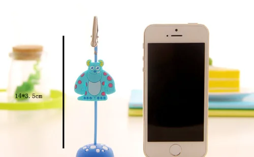 Каваи Мультяшные металлические зажимы для заметок подставка карт держатель