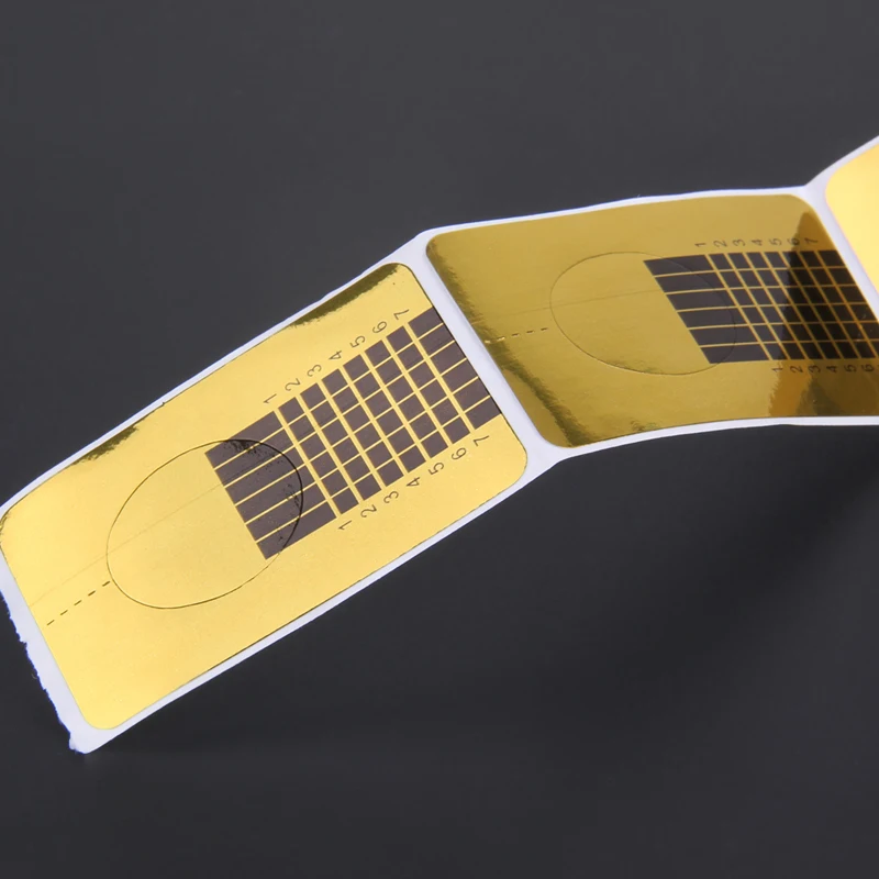 100 шт./упаковка наклейки для наращивания ногтей формы дизайна инструменты