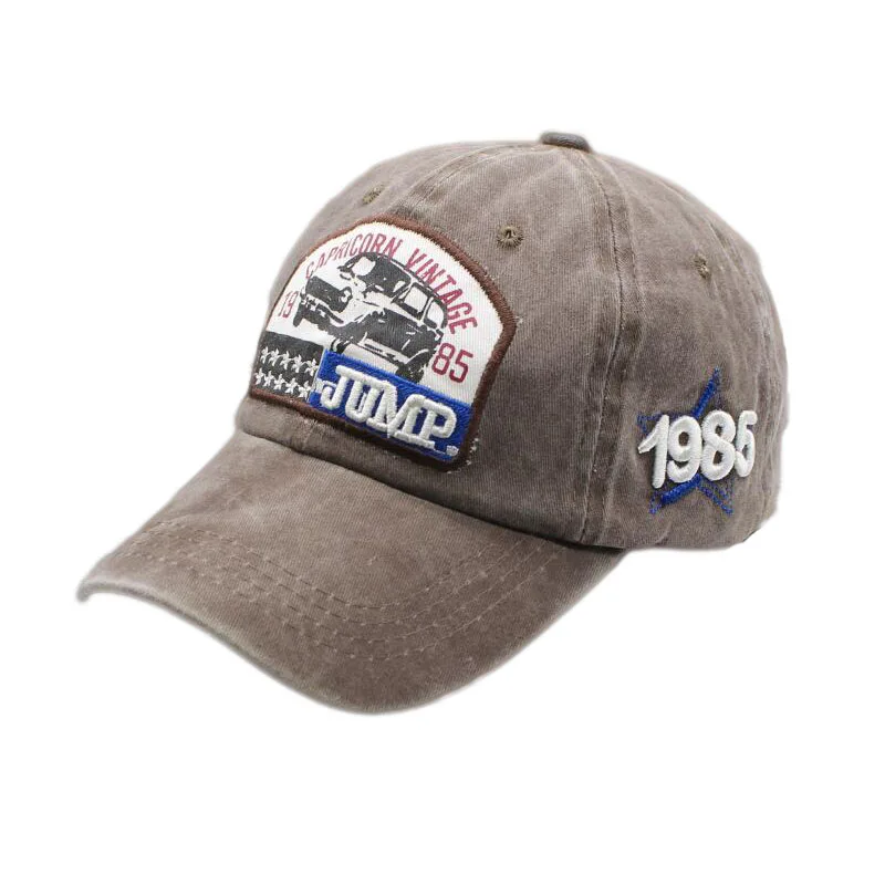 Мыть хлопок шапка с рисунком Мужская бейсболка Snapback хип-хоп женская кепка Винтаж папа шляпа фирменные Бейсбол Кепки