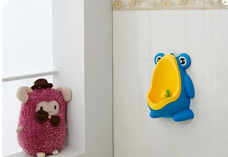 New Promotion kids Urinal Free Shipping PP Frog Children Stand Vertical Wall-Mounted Urine Groove Kids Baby | Обустройство дома