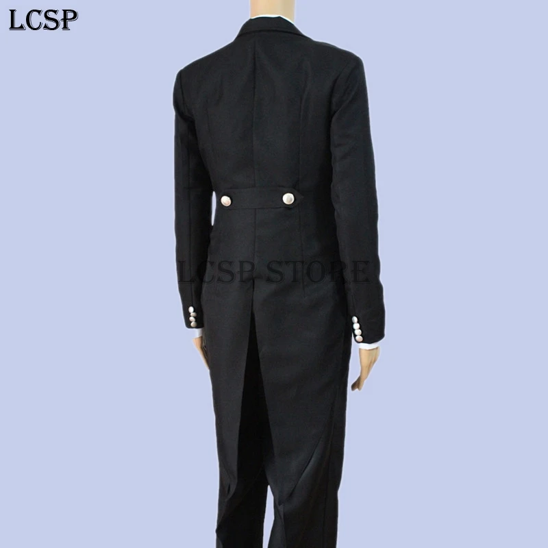 Костюм для косплея черного Батлера Себастьяна михаелиса костюм униформы из