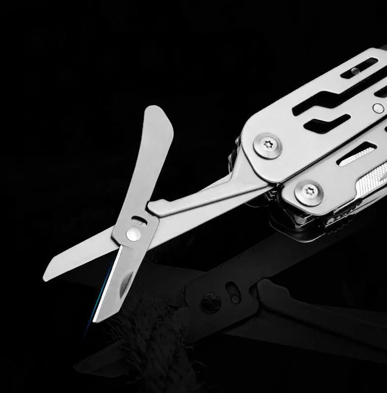 Multi tool combination Camping Tools set Folding knife Pliers,Scissors Screwdriver bits Fishing Blade Multi functional Pliers