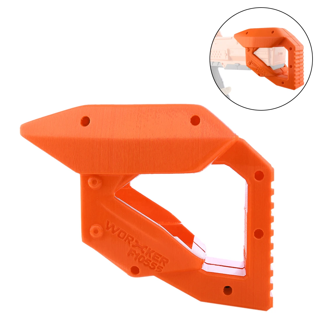 3D печать Worker f10555 Натяжной стержень для Nerf Rival XV 700 детали оранжевого цвета