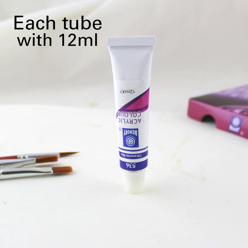 Высококачественные акриловые краски набор трубок для рисования ногтей