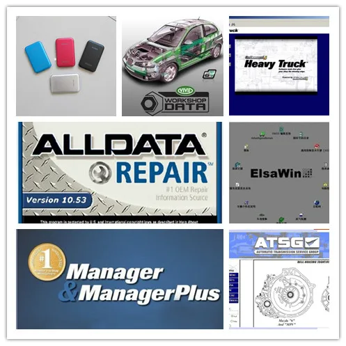 V10.53 alldata программное обеспечение mitchell по требованию Авто Ремонт + vivid atsg moto