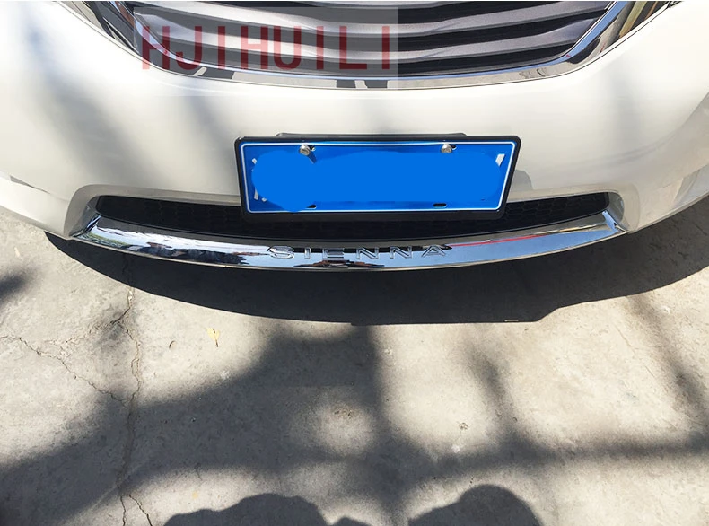 Стайлинга автомобилей Хром Передняя решетка Нижняя Бампер протектор полоса