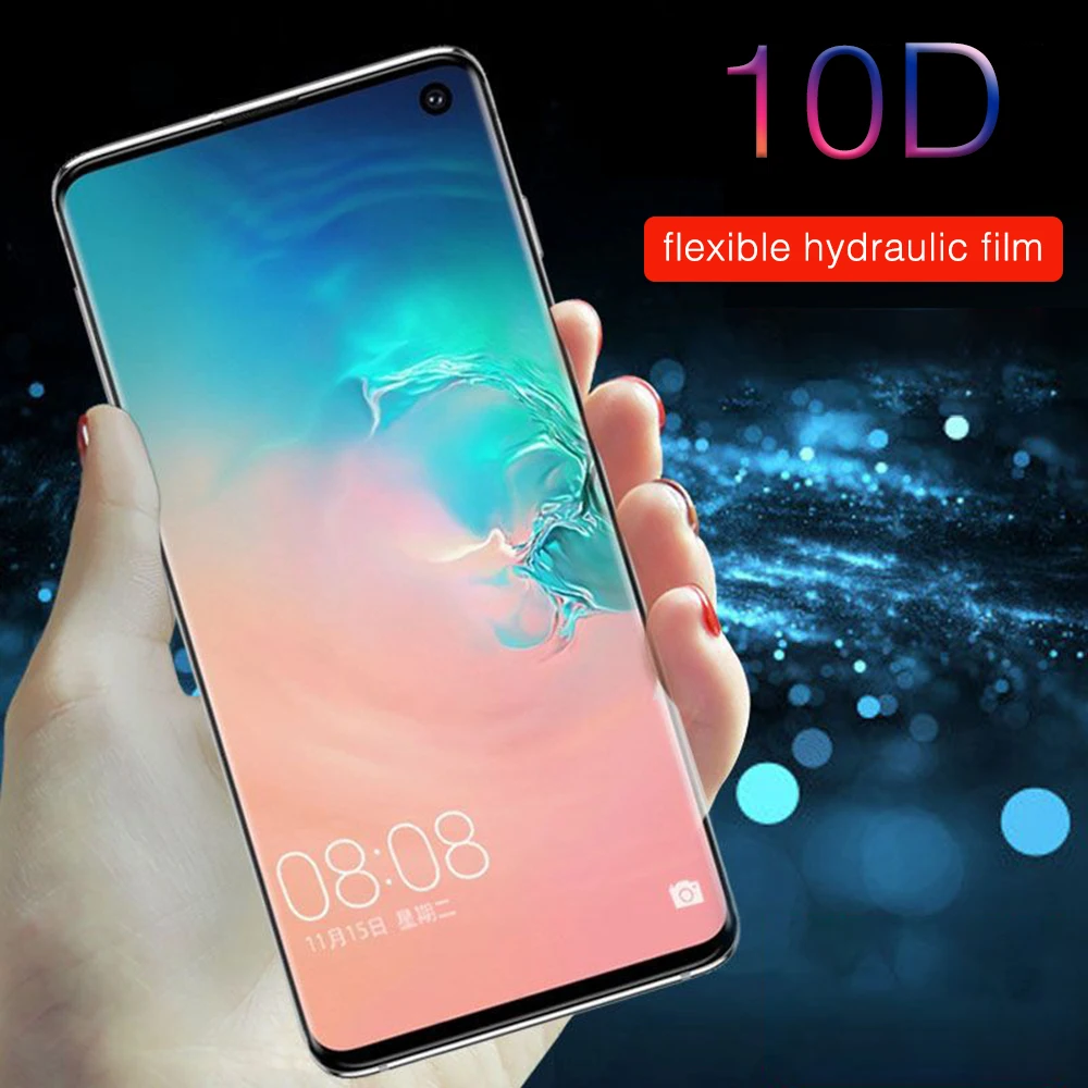 10D мягкая Гидрогелевая Защитная пленка для samsung S10 S9 S8 Plus A6 A8 A9 полная защитная