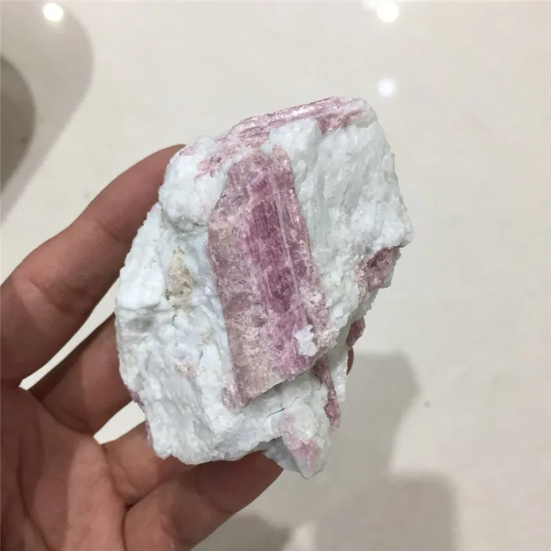 Натуральный Красный турмалиновый кристалл драгоценный камень грубые Рейки