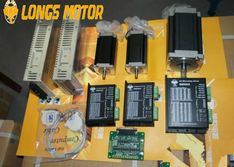 Шаговый двигатель 3 осевой Nema 34 1600 унций. in NEAM23 425 2 фазный драйвер DM860A DM542A