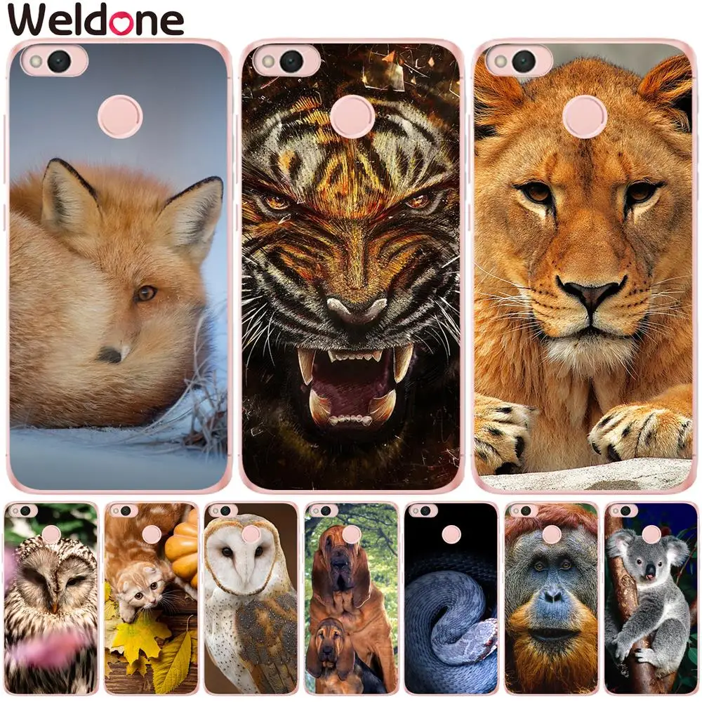 Чехол Weldone для Xiaomi Mi 5X a1 Mi6 Redmi 4 Pro Note 4X 4A 5A милые животные мягкие силиконовые чехлы