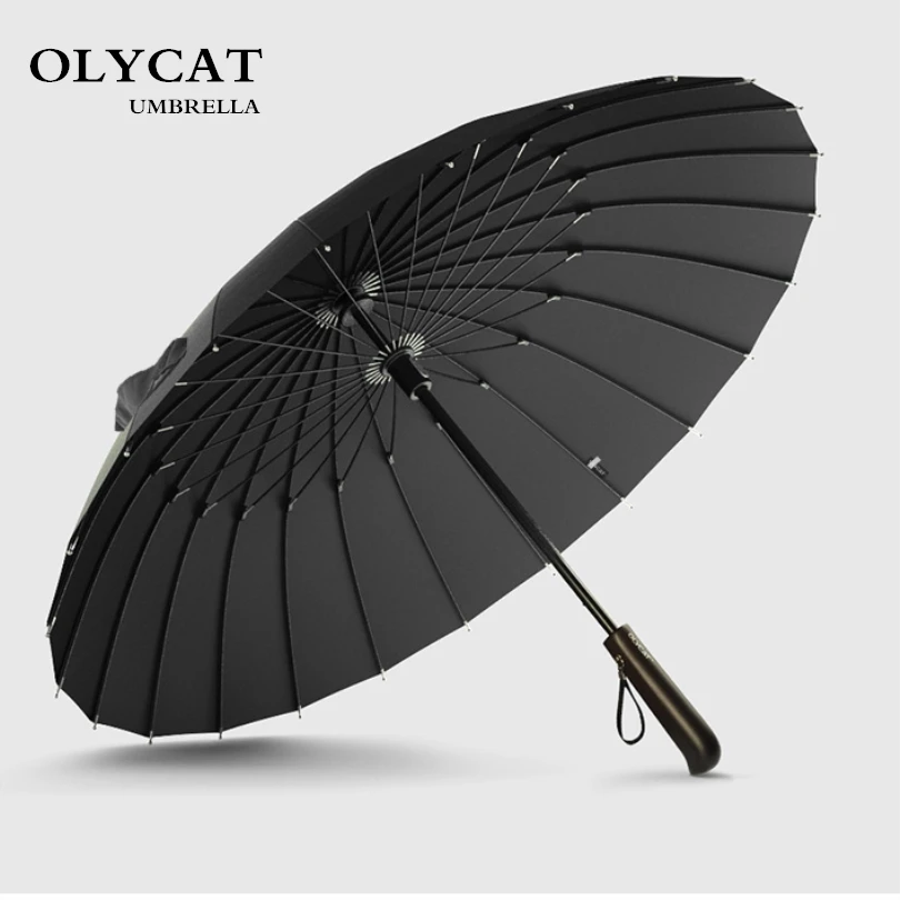 Большой женский зонт от дождя OLYCAT ветрозащитные мужские зонты 24K для ходьбы