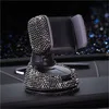 black phone holder A Роскошные Алмазные хрустальные автомобильные аксессуары - Название цвета: black phone holder A