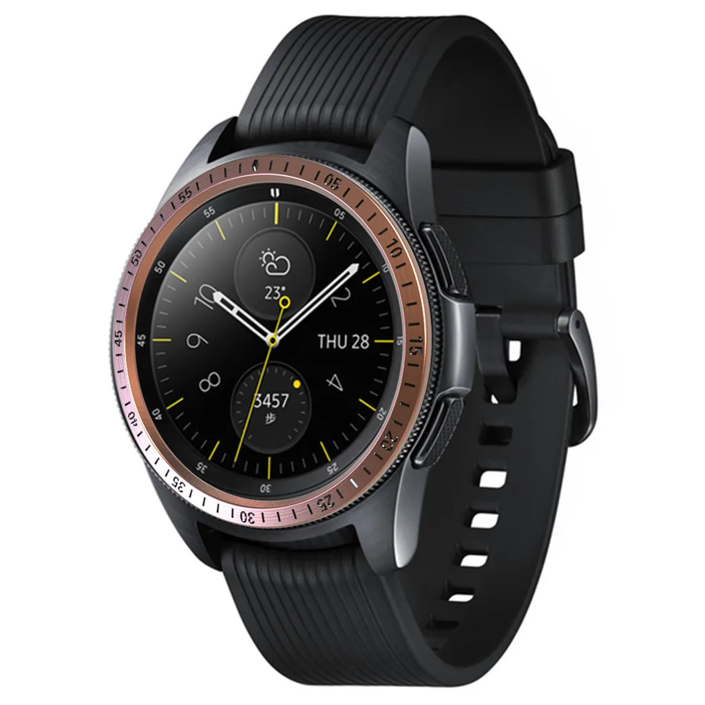 42 мм smart watch крышка кольцо для samsung Galaxy часы для samsung Шестерни S3 42 мм, драгоценный камень кольцо клеющаяся крышка с защитой от царапин из металла# y4