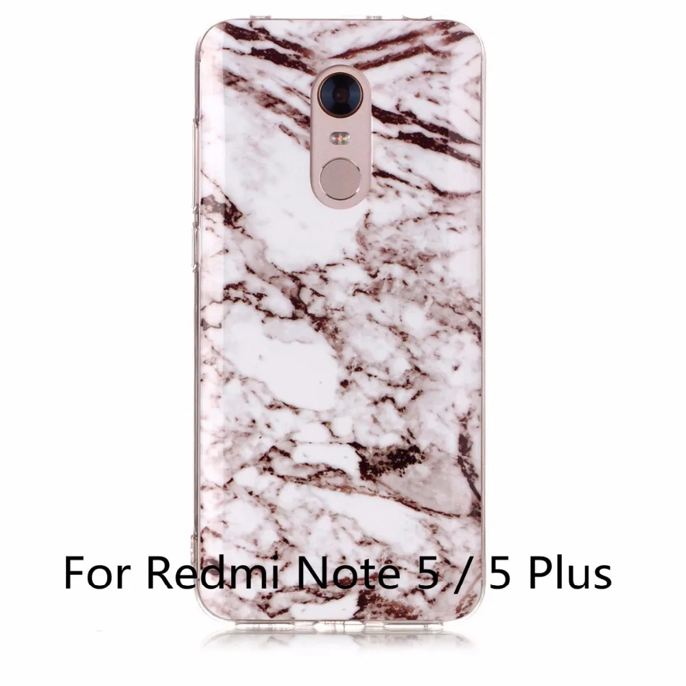Чехол Marbling из ТПУ для Xiaomi Redmi Note 5/Note 5 Pro Ультратонкий силиконовый чехол телефона