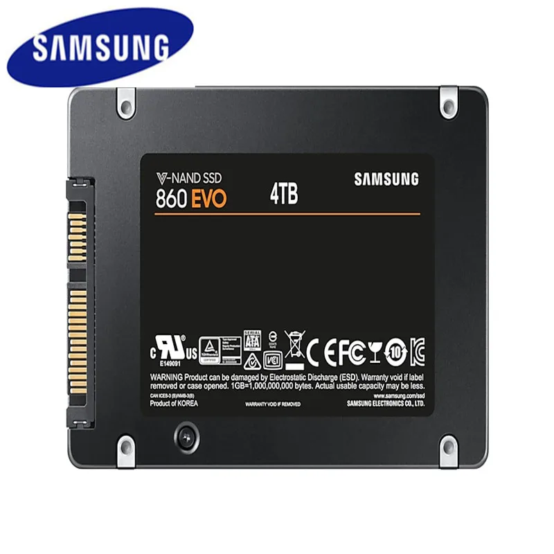 Samsung Ssd Hdd 4 ТБ 860 Evo Внутренний твердотельный диск Жесткий Sataiii для ноутбука