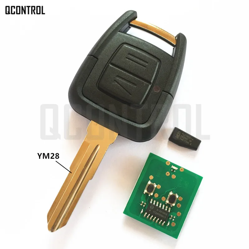 Qcontrol автомобиль дистанционного ключа с ID40 чип для Opel/Vauxhall Vectra Zafira Omega ASTRA ce 0682 433.92