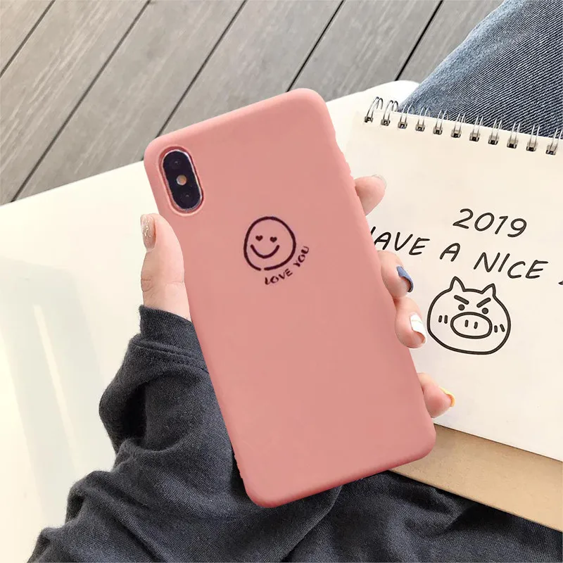 JAMULAR Чулочные изделия с рисунком улыбающегося лица пара чехол для iPhone XR XS MAX X 7 8 6 6s