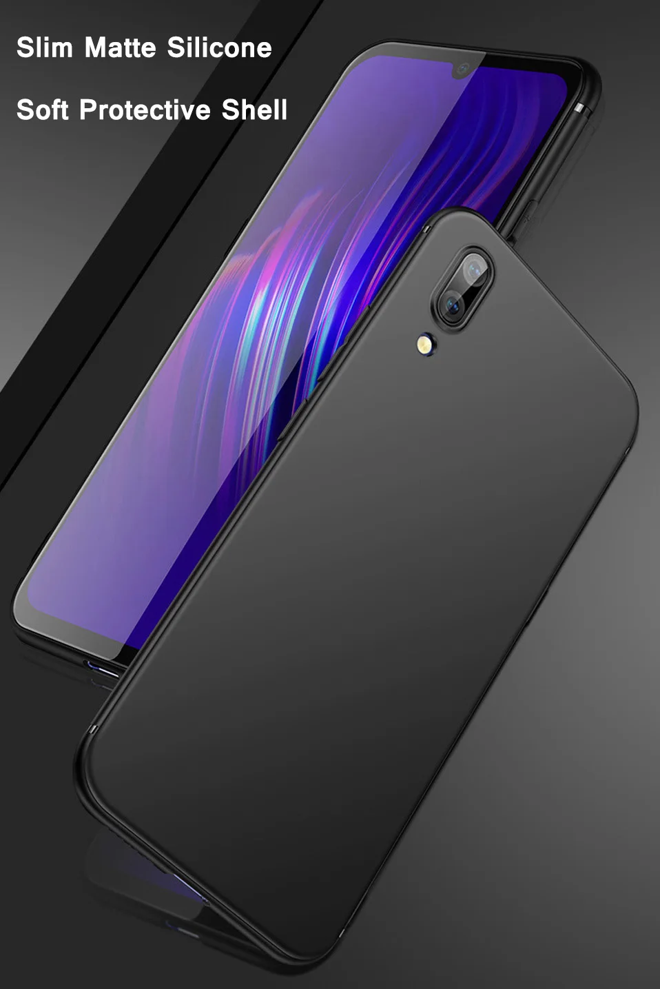 Черный мягкий матовый новый роскошный тонкий силиконовый чехол для huawei Nova 3 2 S