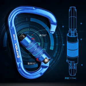 XINDA Открытый Карабин Для Скалолазания 25KN соединитель безопасности замок из алюминиевого сплава пружинная Пряжка для ворот оборудование для выживания