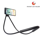 Обновленный магнитный держатель для телефона, подвесная шея, ленивое ожерелье, кронштейн, магнитный держатель для смартфона, Гибкая подставка для iPhone, Xiaomi