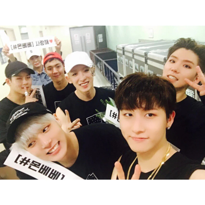 Толстовка Monsta x Длинная толстовка с капюшоном в стиле K-POP Jooheon First Live X Clan origin