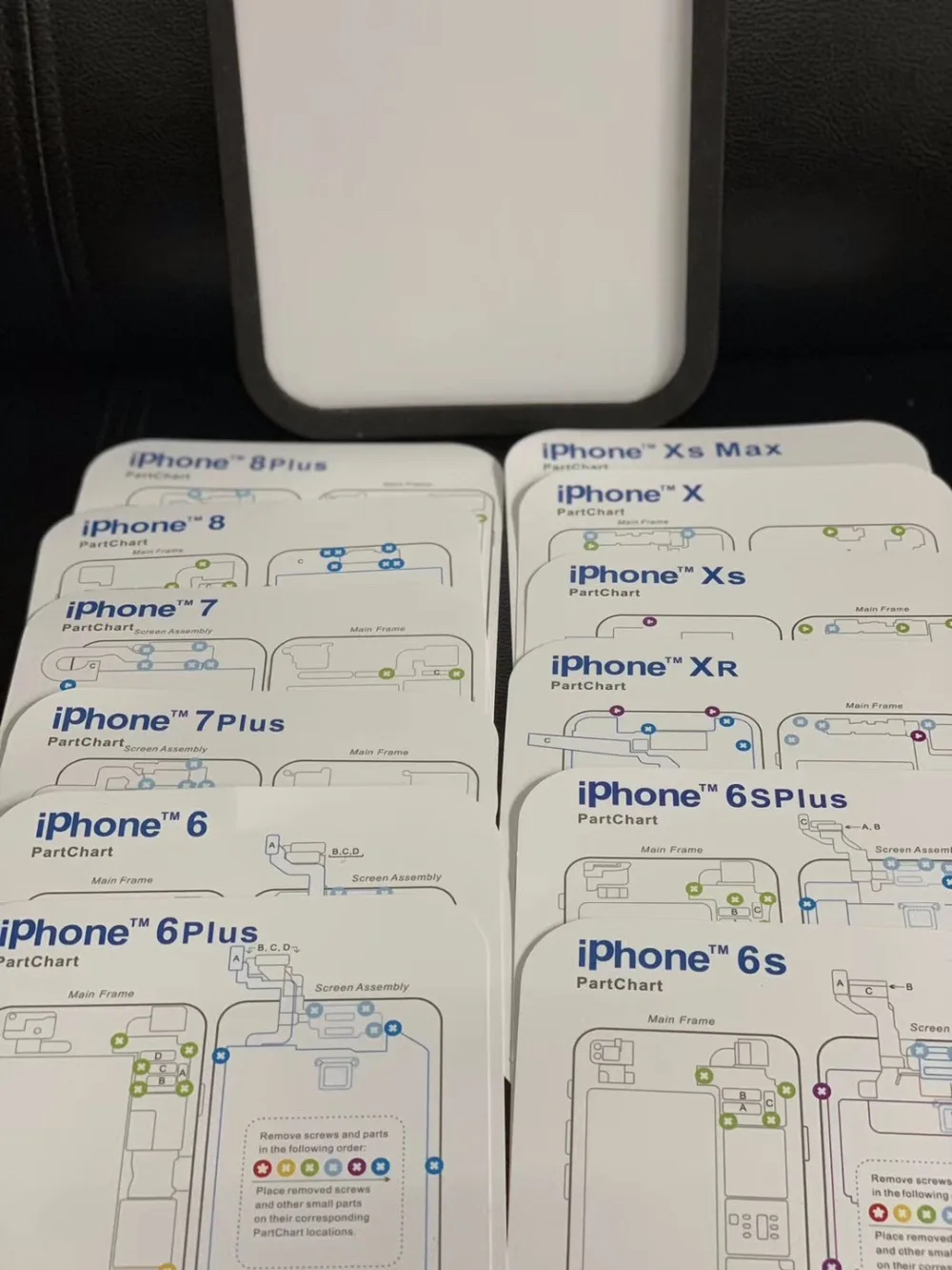 12 шт. профессиональная направляющая Накладка для iPhone XsMax XR XS X 8P 8 7P 6 6s 6p 6sp