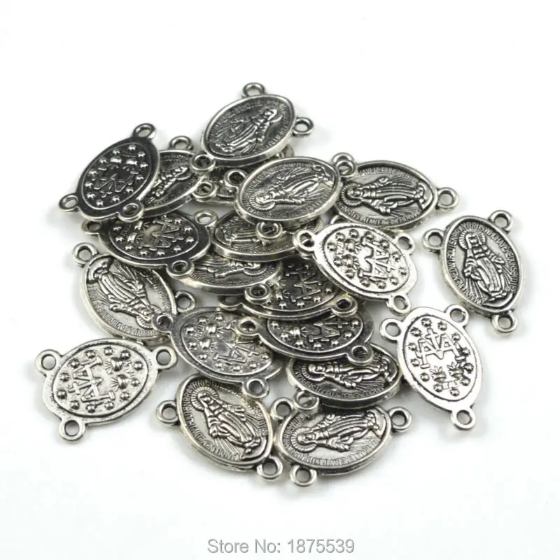 Модный центральный элемент Розария с 3 отверстиями для Мадонны подходит бусин 8