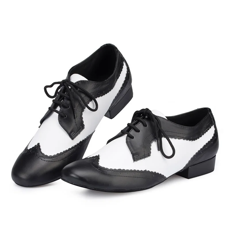 Мужские кроссовки обувь для латинских танцев кожаная спортивная Мужская с