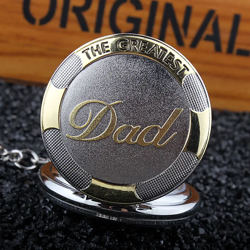 Ретро Винтаж Скелет карманные часы унисекс 2020 самый большой папа золото серебро