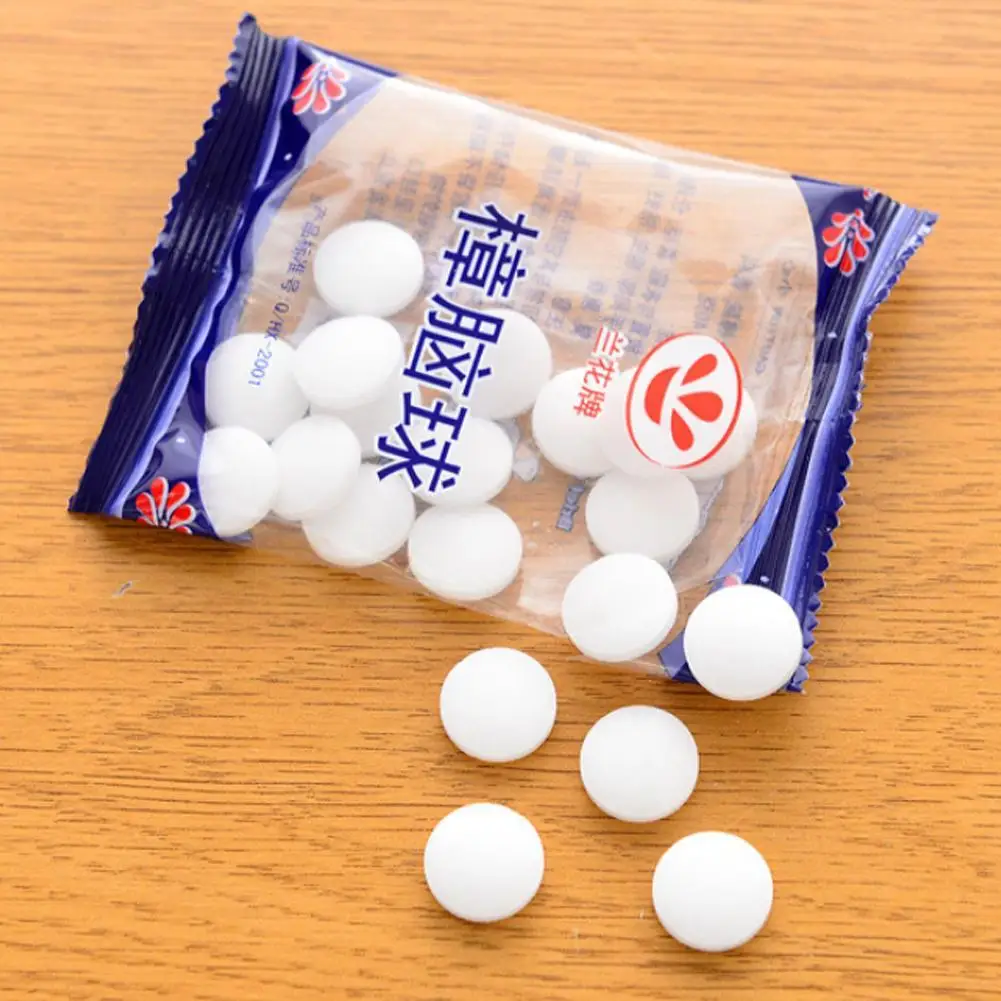2 шт. Camphor Mothballs нафталиновые шарики моли шары для туалета шкафы книги тканевые