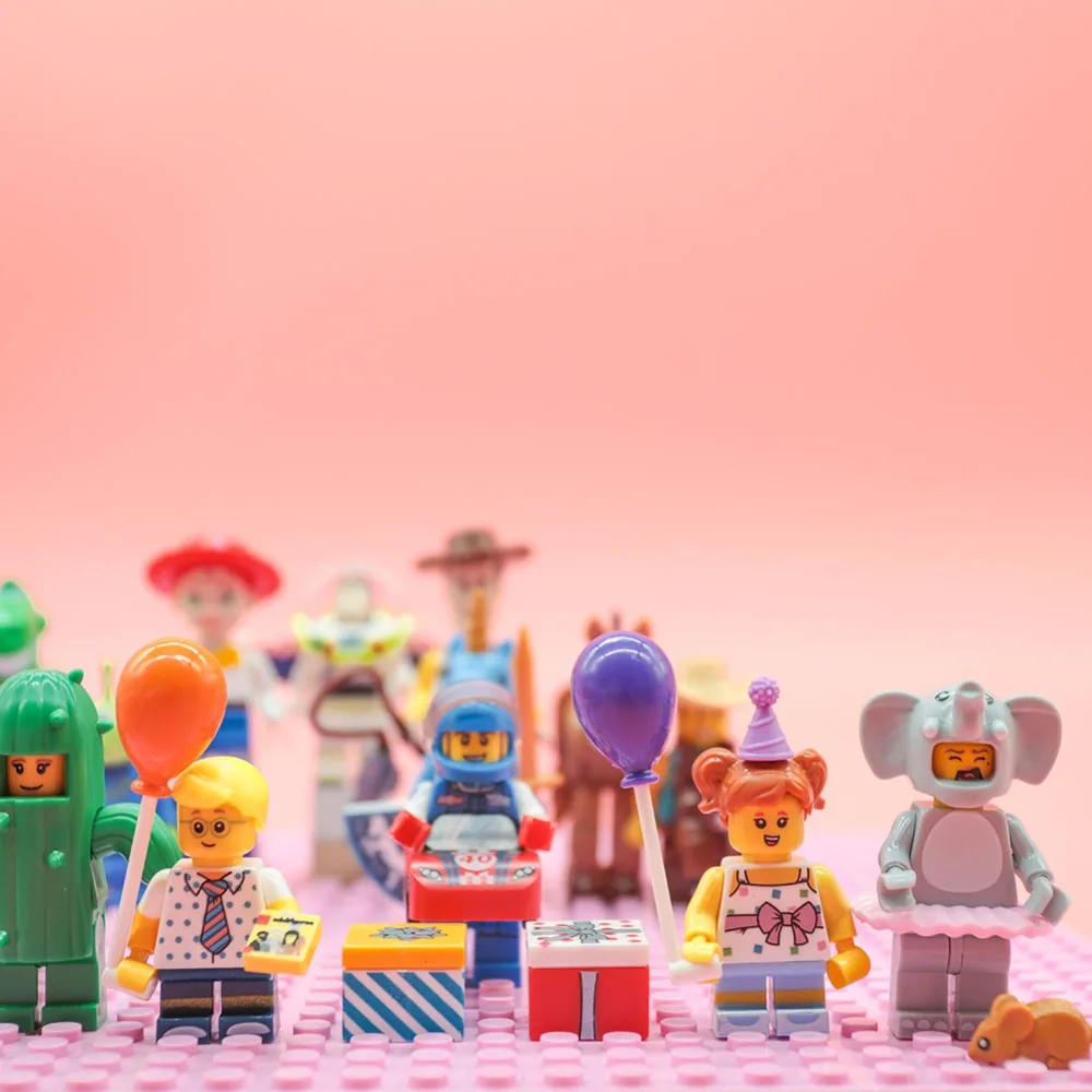 Герои мультфильмов Базз Лайтер Вуди город серии Legoingly друзья Кирпичи Модель playmobil