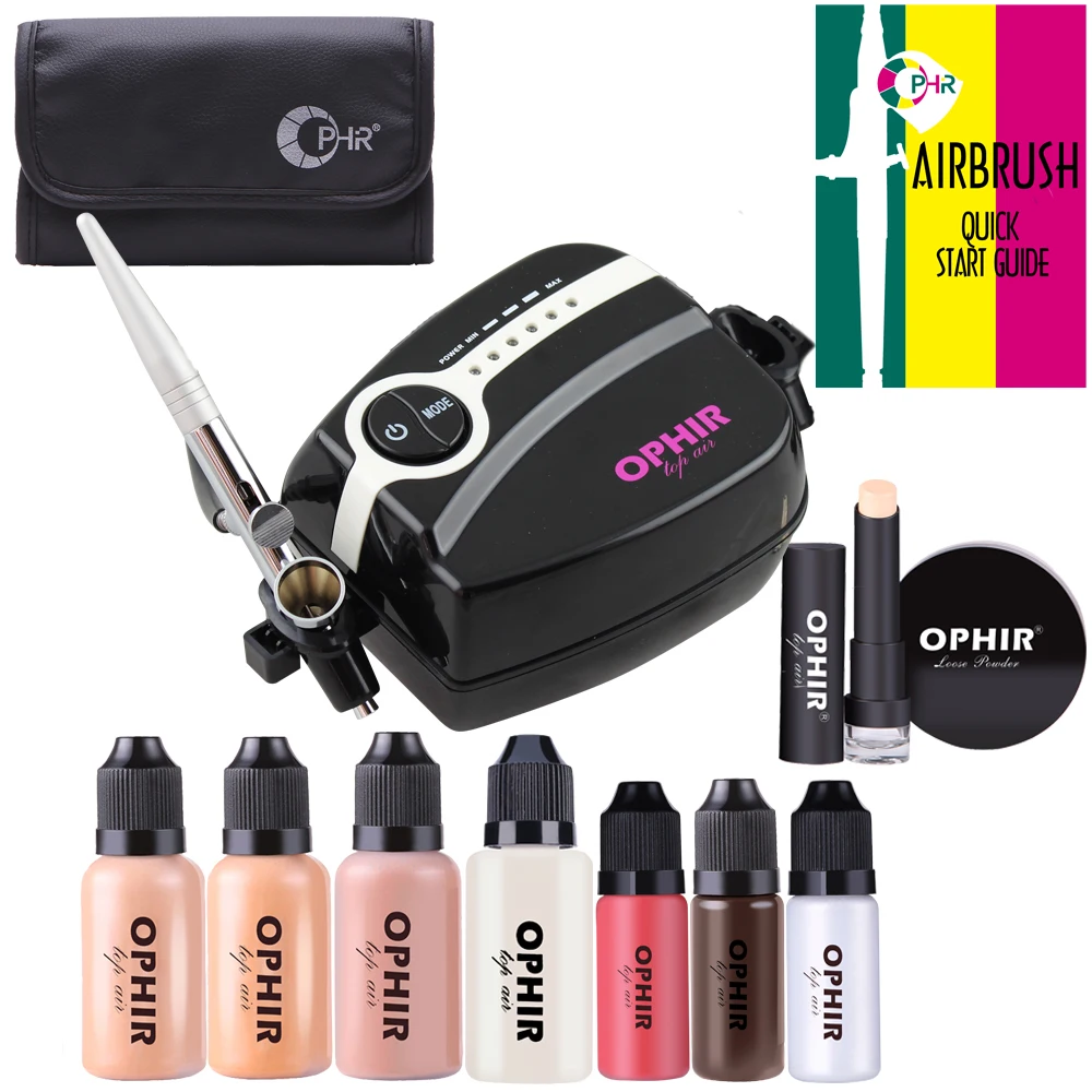 Набор кистей OPHIR Airbrush для макияжа с тональным кремом румяна тени век свободная