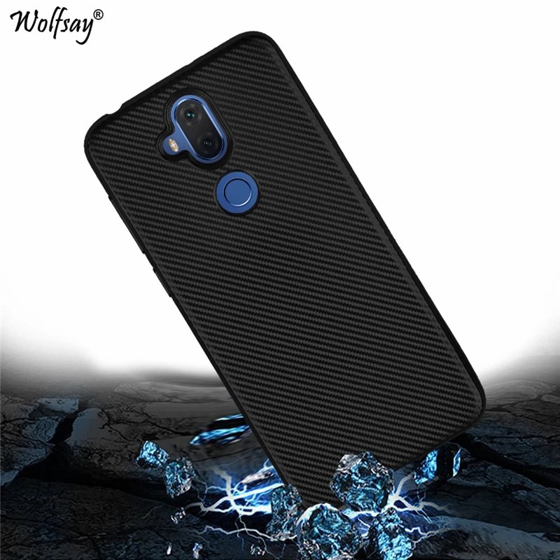 Wolfsay чехол для Asus Zenfone 5 Lite ZC600KL с противоскользящей текстурой из углеродного