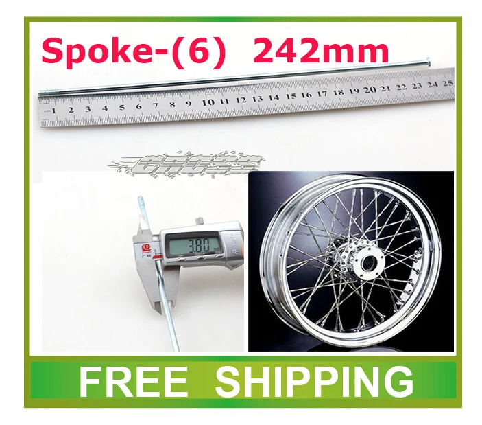 

10" 12" 14" 16" 17" 18" 19" 21" spokes nipples dirt pit monkey bike motorcycle accessories free shipping