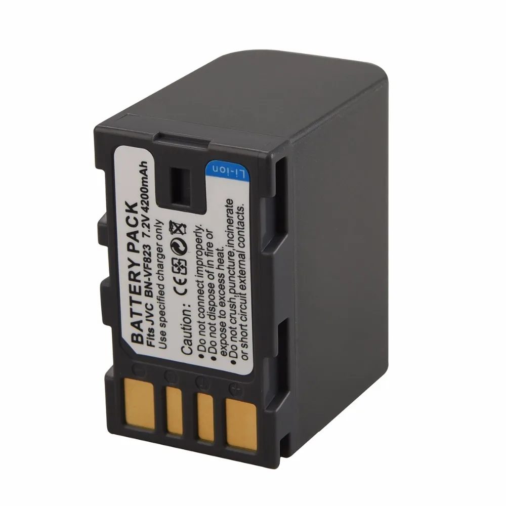 1 шт. 4200 мАч 7 2 V BN VF823 Батарея для Камера JVC VF823U VF808 VF815 GZ HD7 MG575 Перезаряжаемые пакет