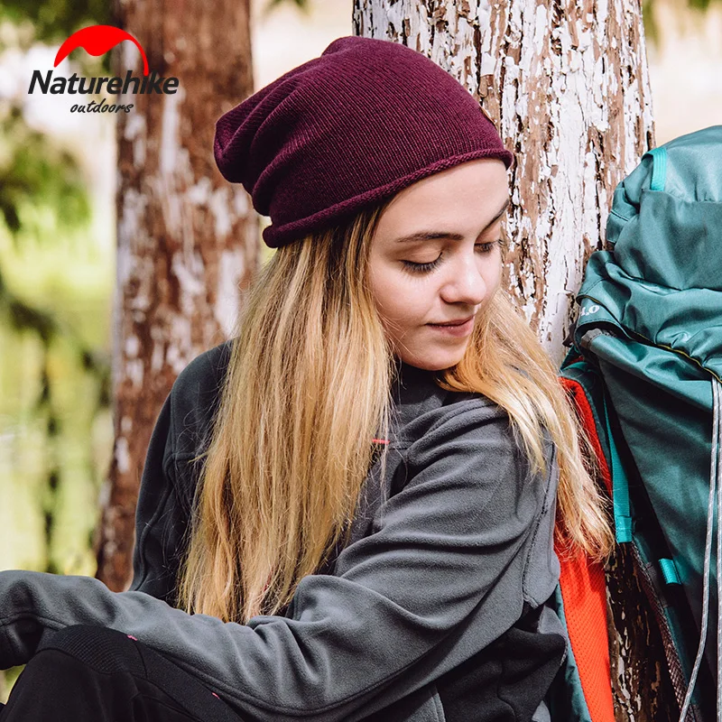 Naturehike Фабрика Открытый теплая шерстяная шапочка вязаная шапка Мужчины Женщины для отдыха спортивная шапка шляпа зима Бег Спорт Hat