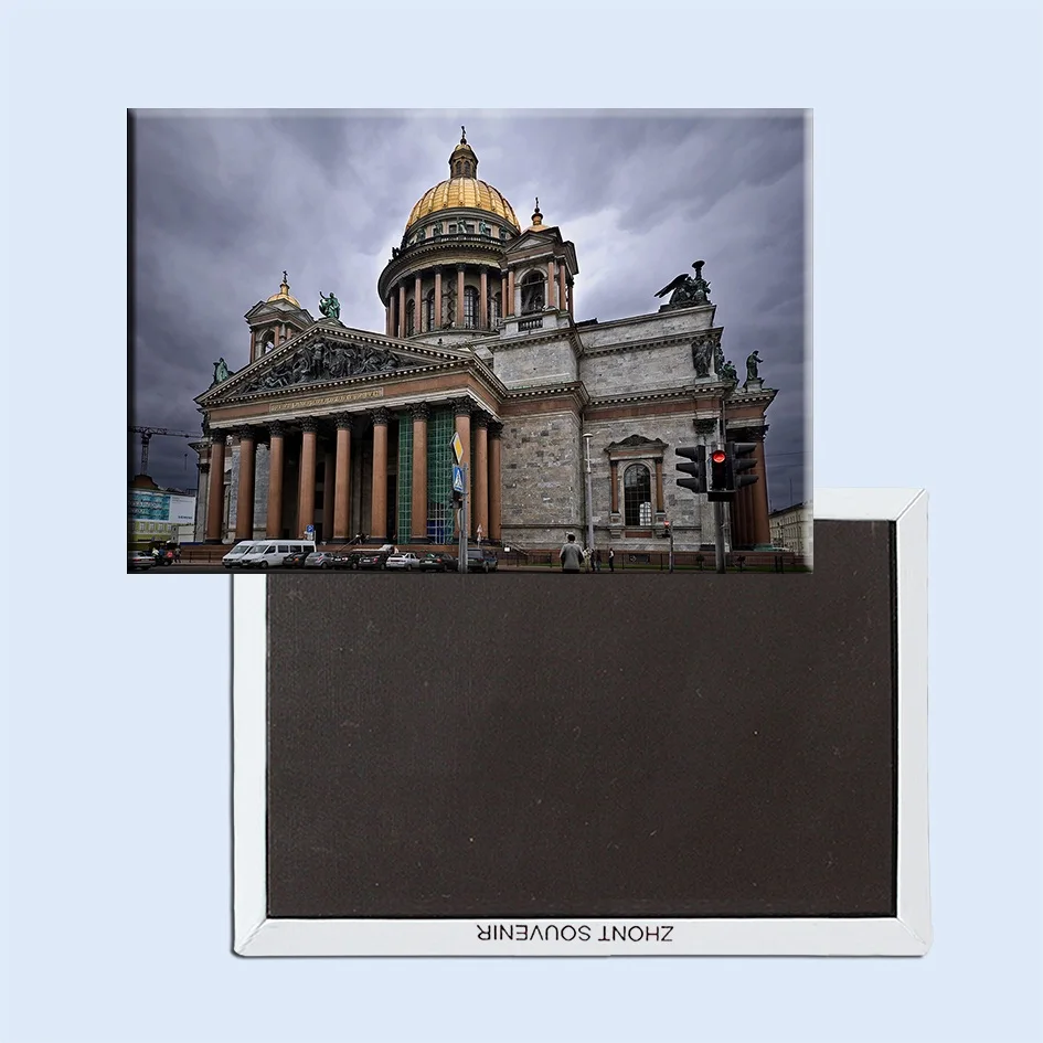 

Tourist Magnets Over Min. Order $12,St. Isaac`s Cathedra of St. Petersburg Rectangle Metal Fridge Magnet 5552 Tourism Souvenir